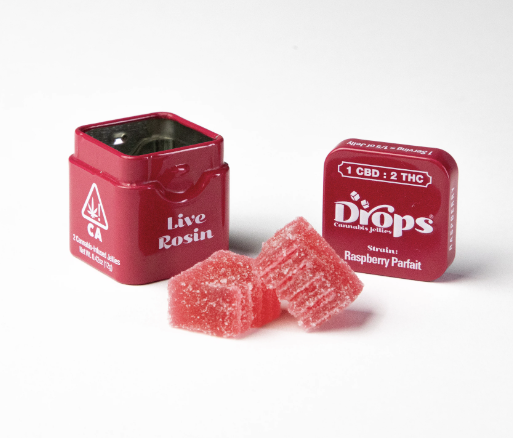 Photograph of product: Drops | Raspberry (2 TH-oui:1 CBD) Singles