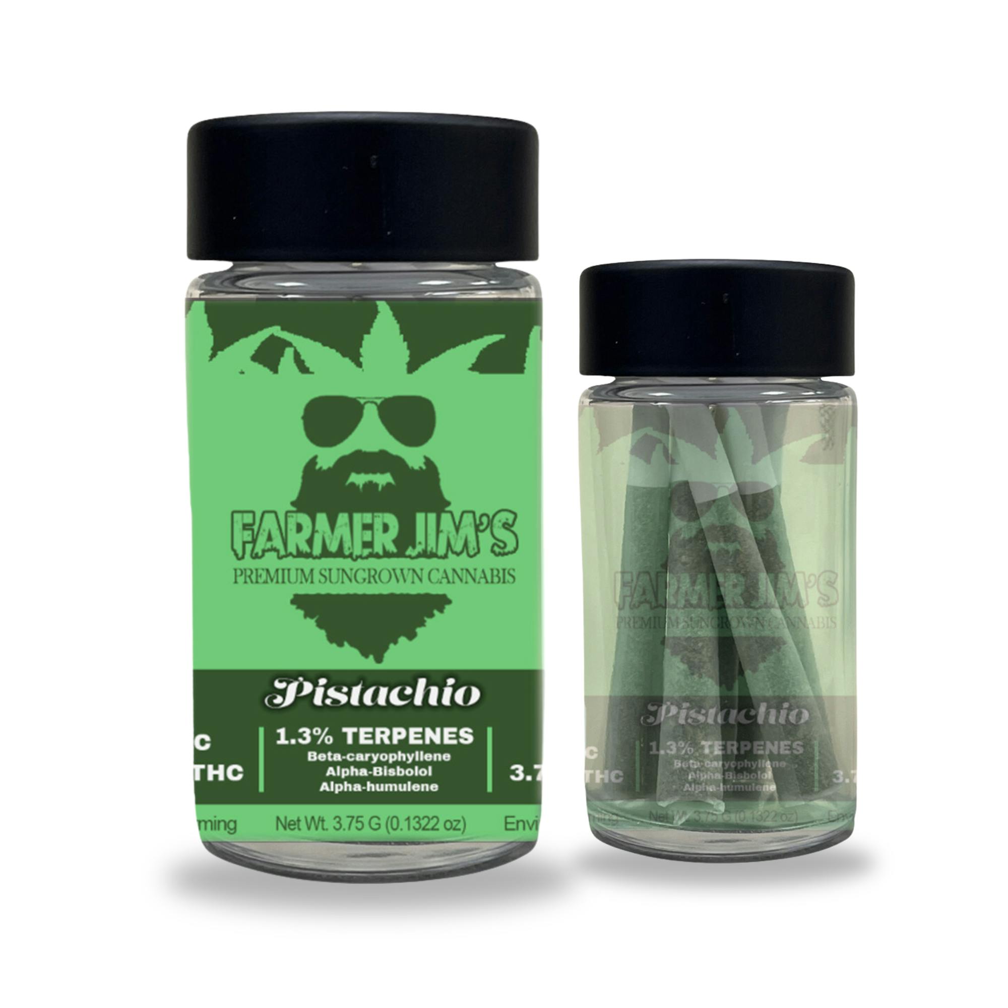Photograph of product: Farmer Jim - Pistachio Pre-Roll 5pk