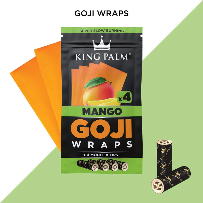 Photograph of product: King Palm Goji Wraps - Mango 4pk