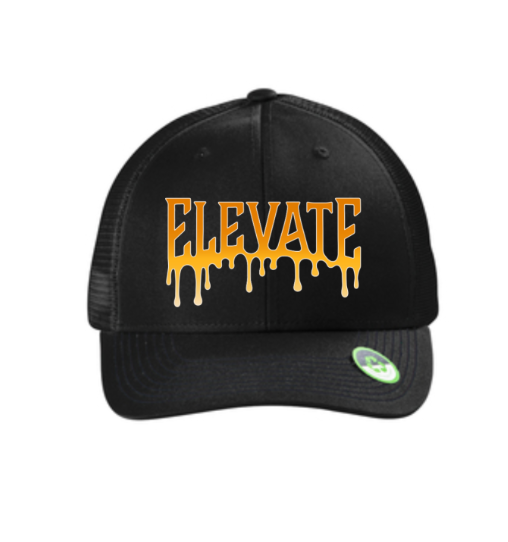 Photograph of product: Elevate "Drip" Black Trucker Hat | OS