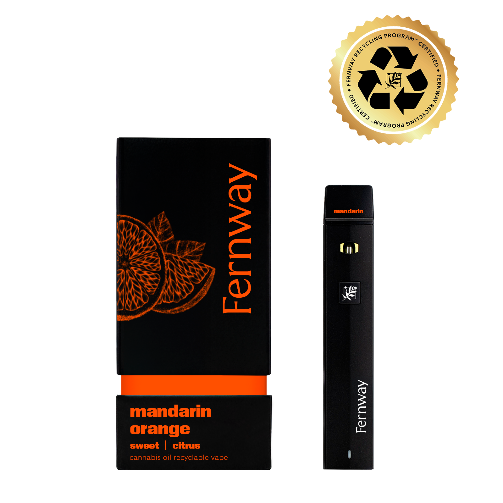 Photograph of product: Mandarin Orange - Disposable Vape .3g