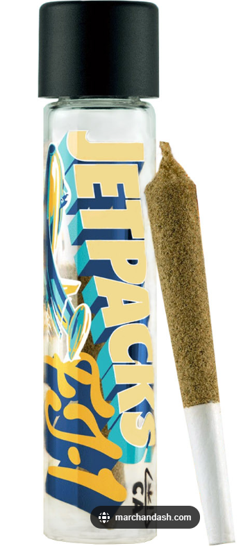 Photograph of Product: Blueberry Kush FJ-1 Infused Pre roll | Jetpacks
