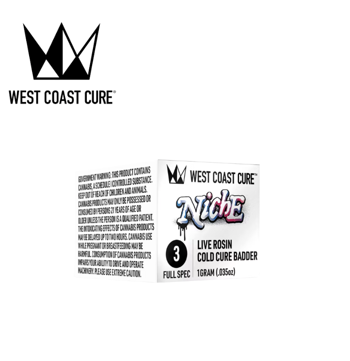 Photograph of product: NICHE 1G TIER 3 COLD CURE ROSIN BADDER