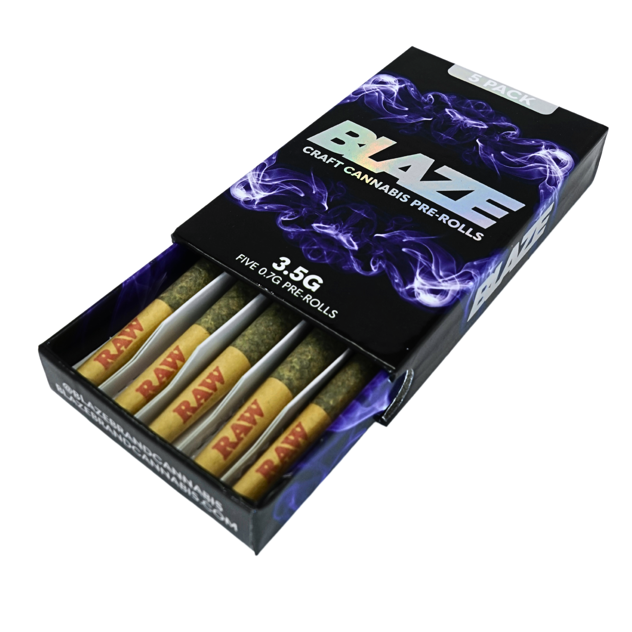 Photograph of product: Blaze Pre-Rolls Peanut Butter Cherry Pie (H) 5pk