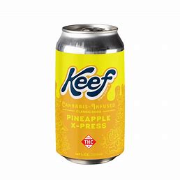 Photograph of Product: Keef | 10mg | Edibles | Carbonated Drink | Pineapple X-Press
