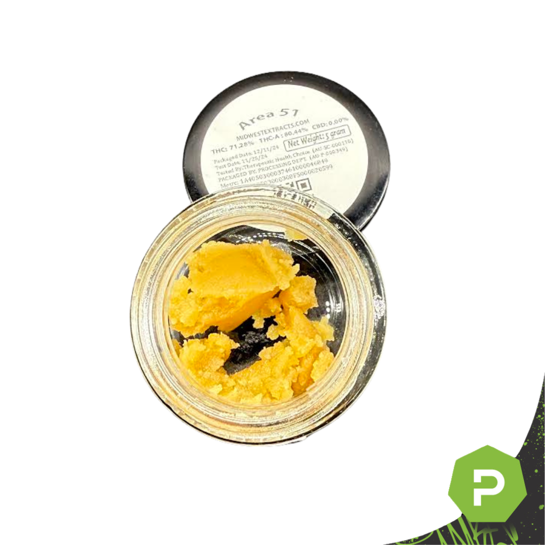 Photograph of product: Area 51 | 5g Live Resin