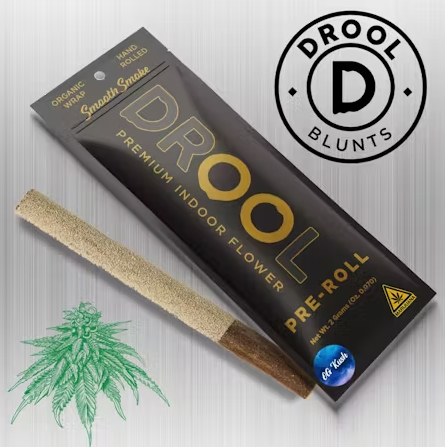Photograph of product: Drool Infused 2pk Blunt | Master Kush | 2g (Oui'd)