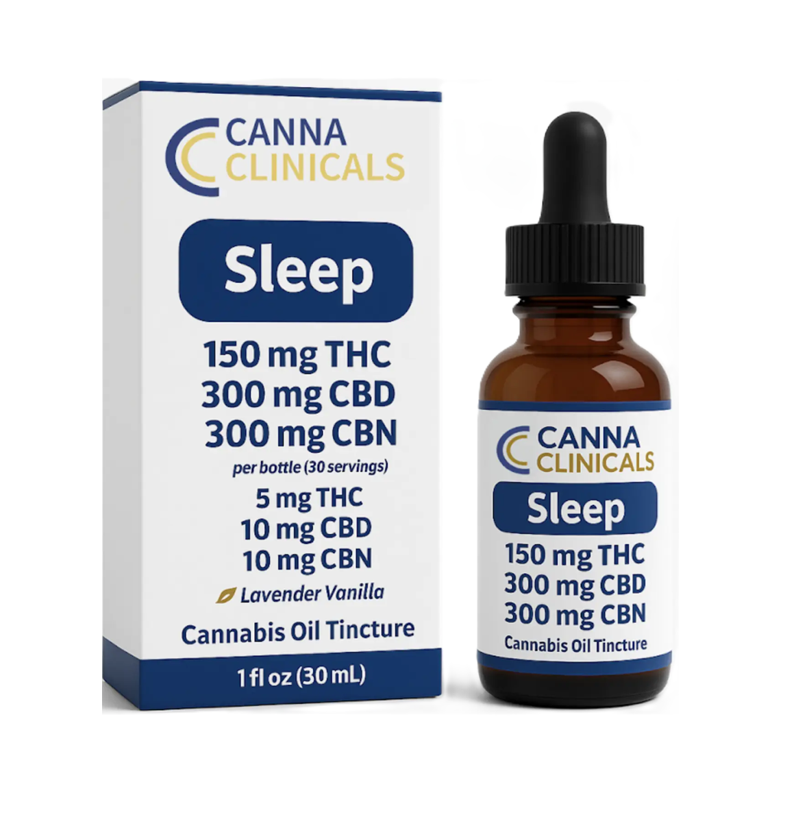 Photograph of product: Canna Clinicals | Sleep 1 TH-oui : 2 CBD : 2 CBN |  Tincture 30ml