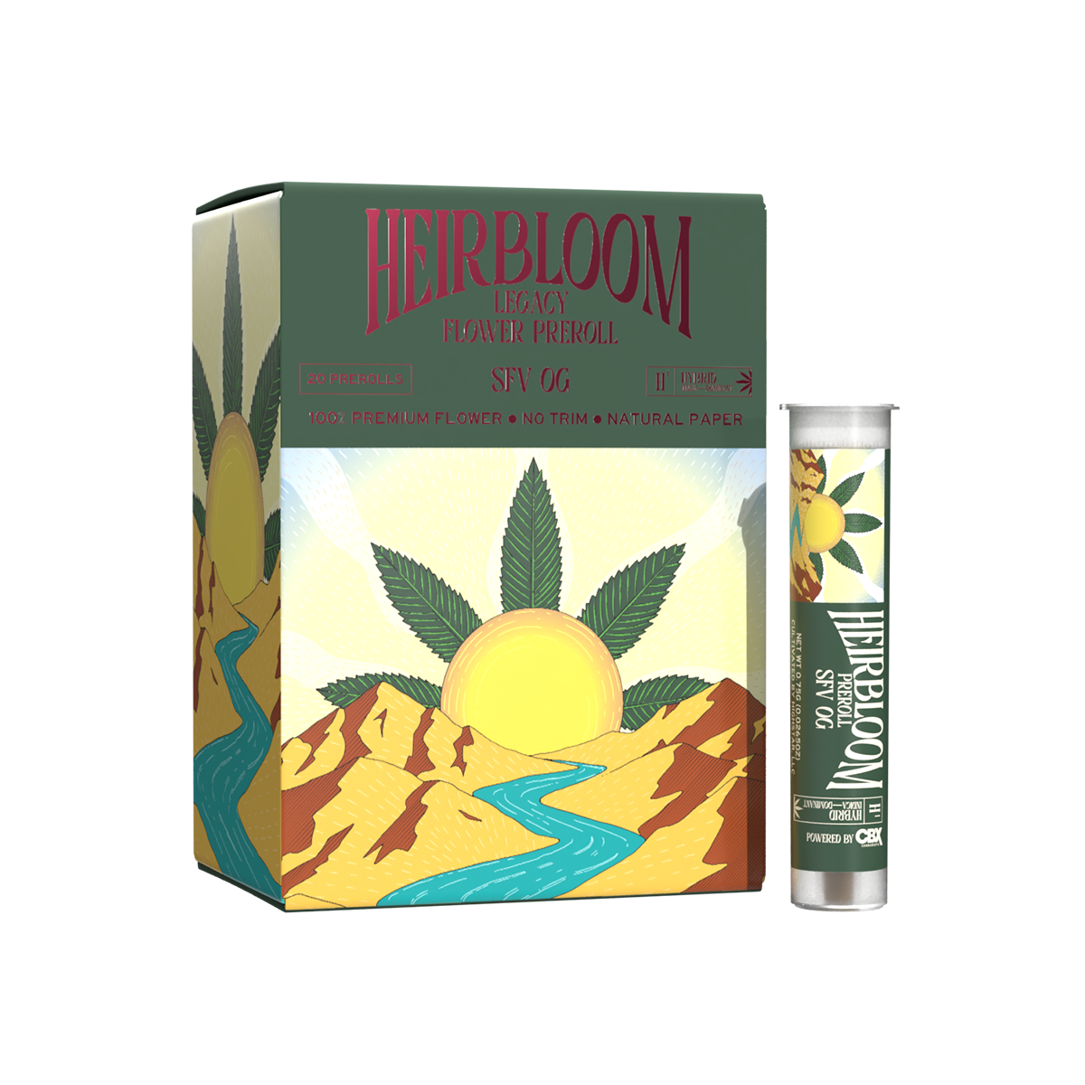 Photograph of product: HEIRBLOOM - Preroll - SFV OG - .75G