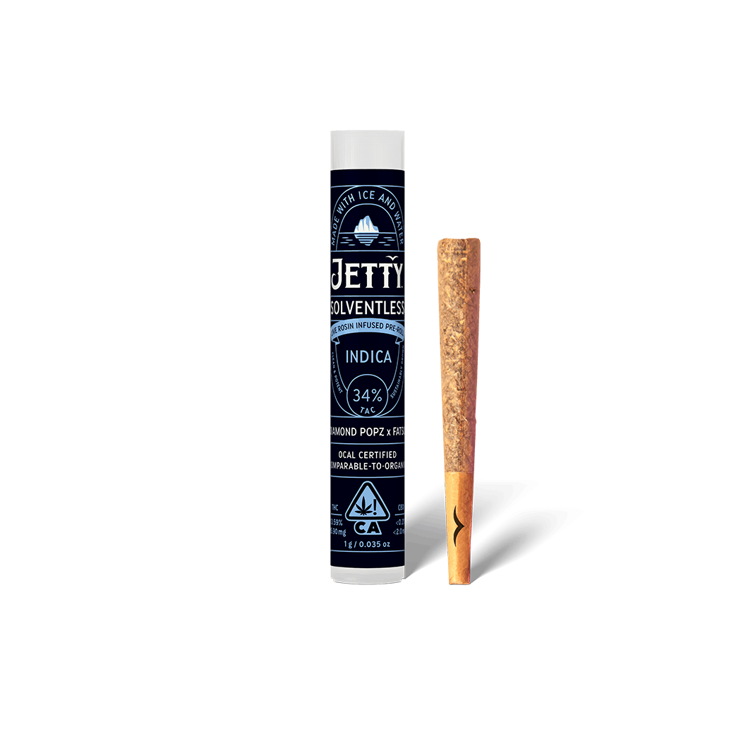 Photograph of product: Jetty Extracts - Papaya Bomb x Sour Cherry - Solventless Rosin Infused Preroll