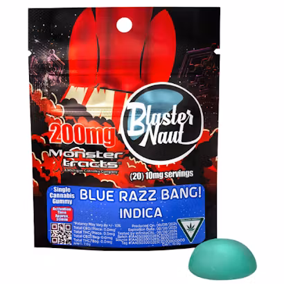 Photograph of product: Blaster Naut - Blue Razz Bang Single 200mg