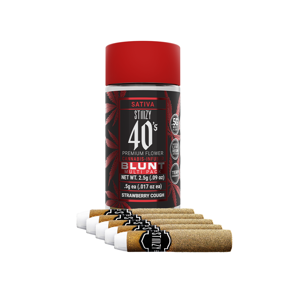 Photograph of product: 40's Infused Mini Blunts 5 Pk | Strawberry Cough