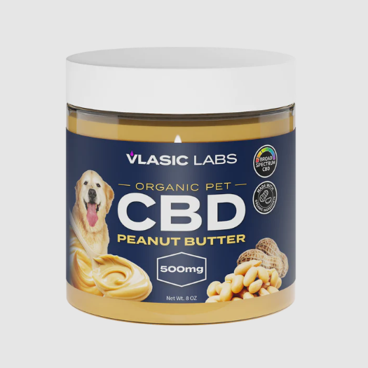 Photograph of product: 500mg CBD Pet Peanut Butter by Vlassic Labs