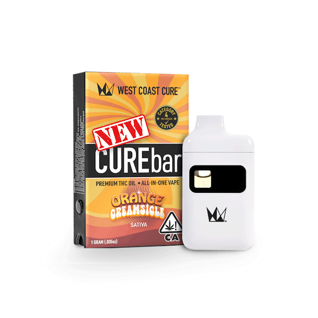 Photograph of product: Orange Creamsicle AIO CUREbar - 1G - 