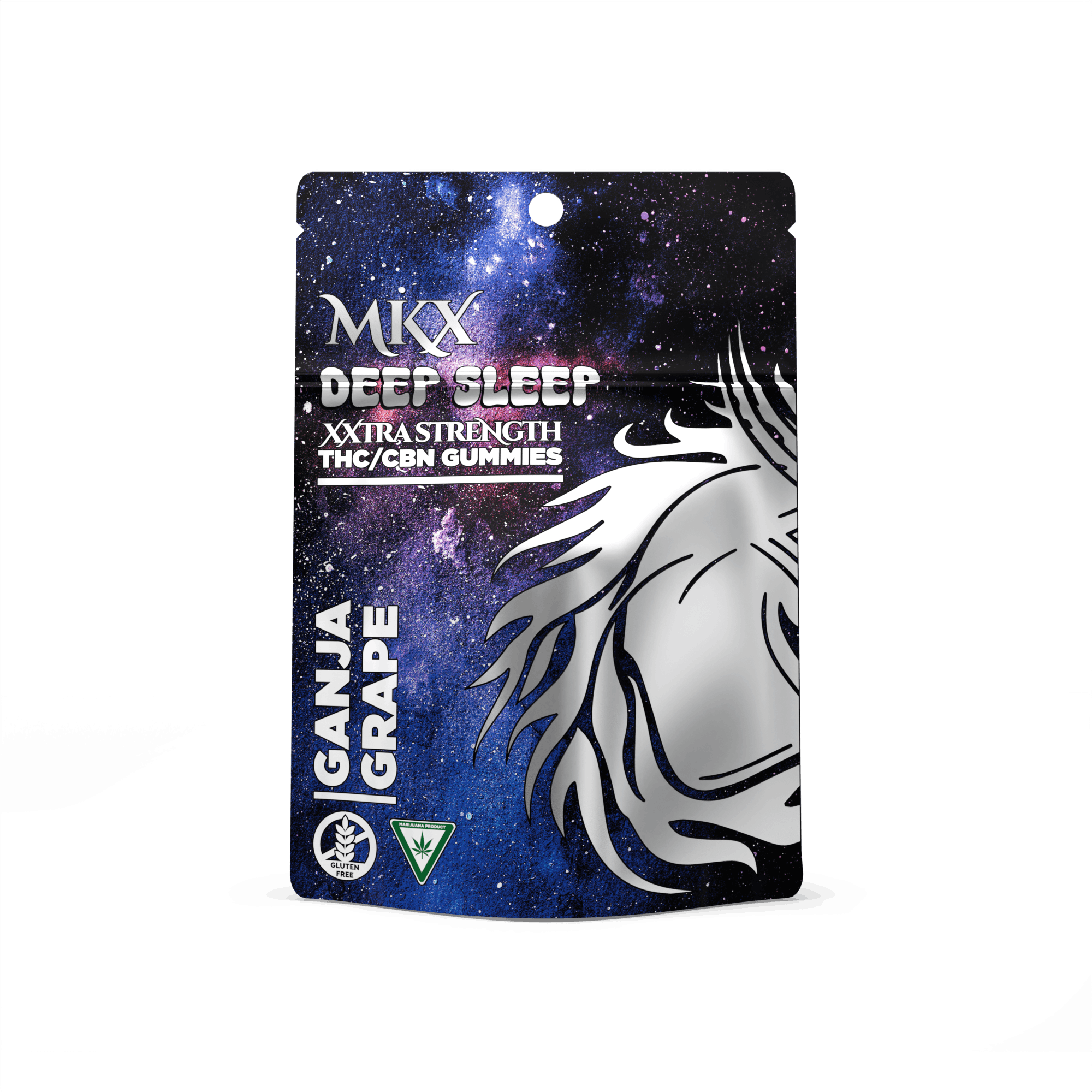 Photograph of product: MKX - Deep Sleep Blue Razz Xxtra 200mg/50mg CBN Gummies