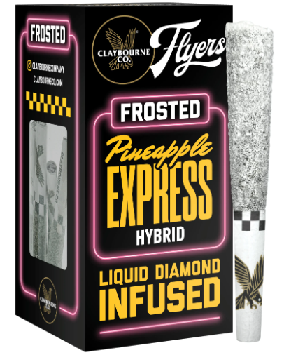Photograph of product: Claybourne Pineapple Express Infused Pre-roll (5pk)
