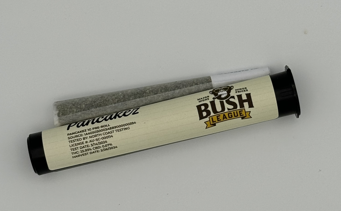 Photograph of product: Bush League | Pancakez Non Infused Preroll