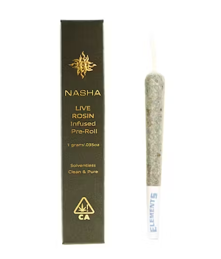 Photograph of product: Nasha Rosin Infused Preroll 1g Guava Gift x Guava Gift
