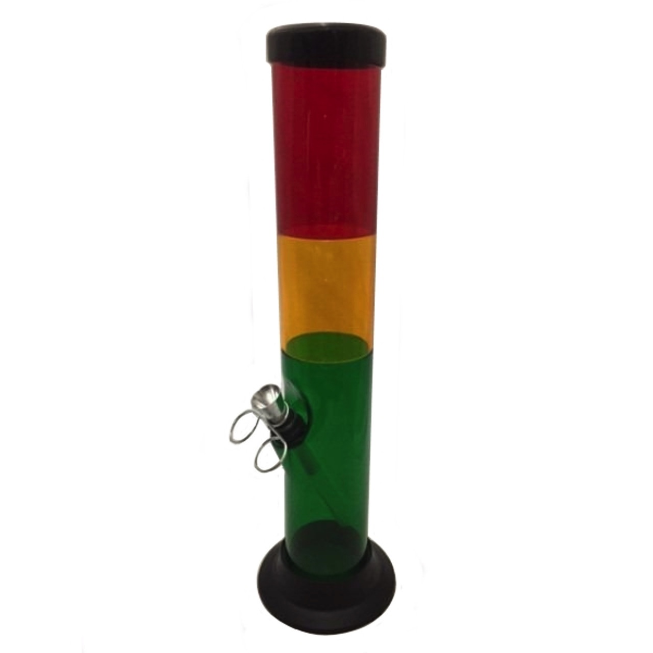 Photograph of product: Acrylic Straight Water Pipe - Rasta