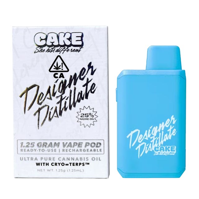 Photograph of product: Space CAKE (I) Designer Distillate 1.25g AIO - Space CAKE (I)
