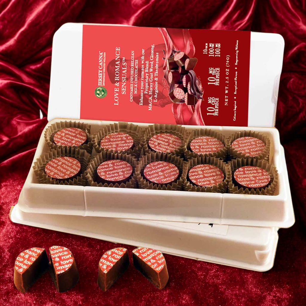 Photograph of product: Jersey Canna - Love and Romance Belgian Milk - 100mg