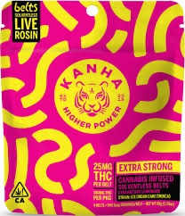 Photograph of product: Kanha | Strawberry Lemonade | Live Rosin Belts | Indica | 4-pack