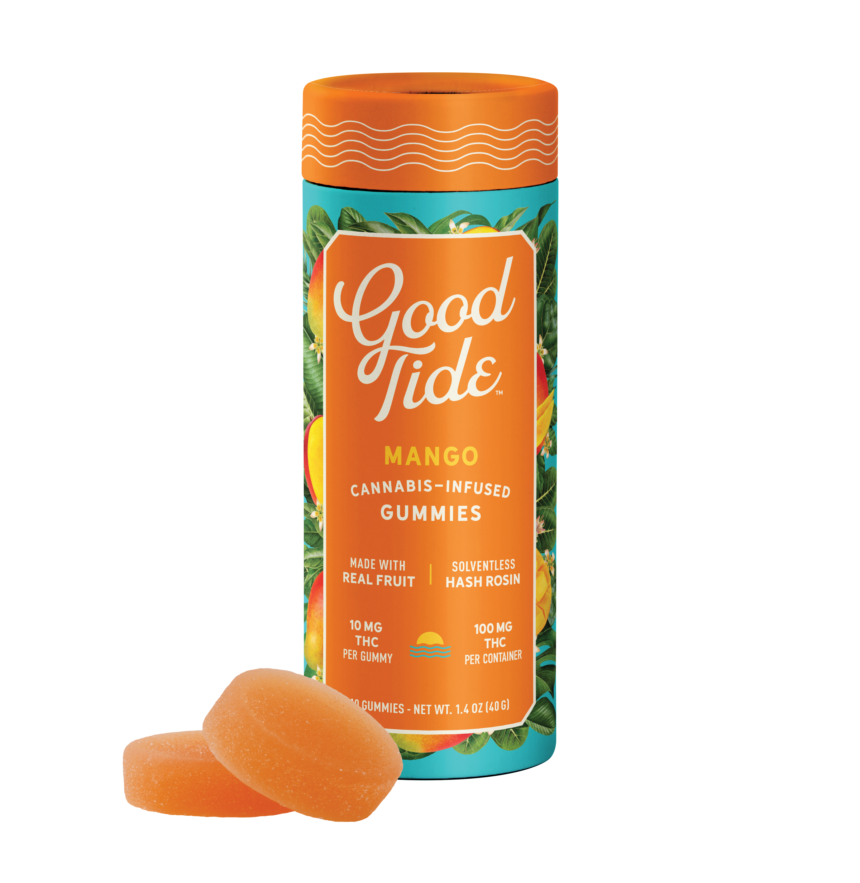 Photograph of product: Good Tide Gummies: Mango | Live Rosin