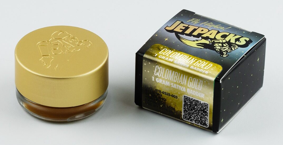 Photograph of product: Colombian Gold Badder | Oui'd | Jetpacks