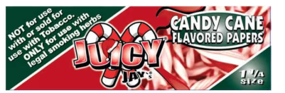 Photograph of product: Juicy Jay 1 1/4 Papers - Candy Cane