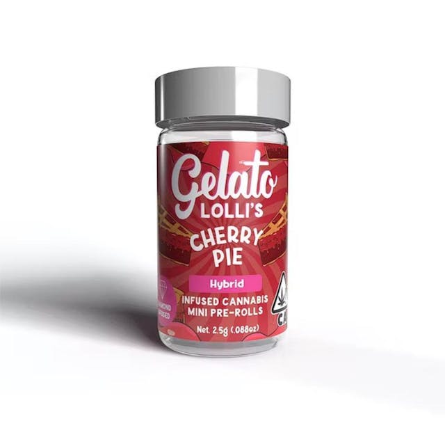 Photograph of product: Cherry Pie | 3g x 5pk Lolli's Diamond Infused Prerolls