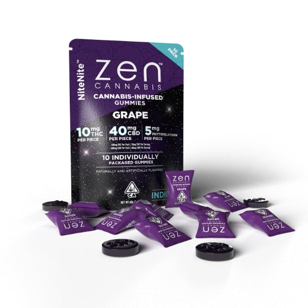 Photograph of product: Melatonin NiteNite Grape Gummies Zen