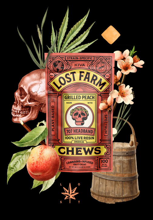 Photograph of product: Chews Live Resin Grilled Peach [10pk] | 100mg