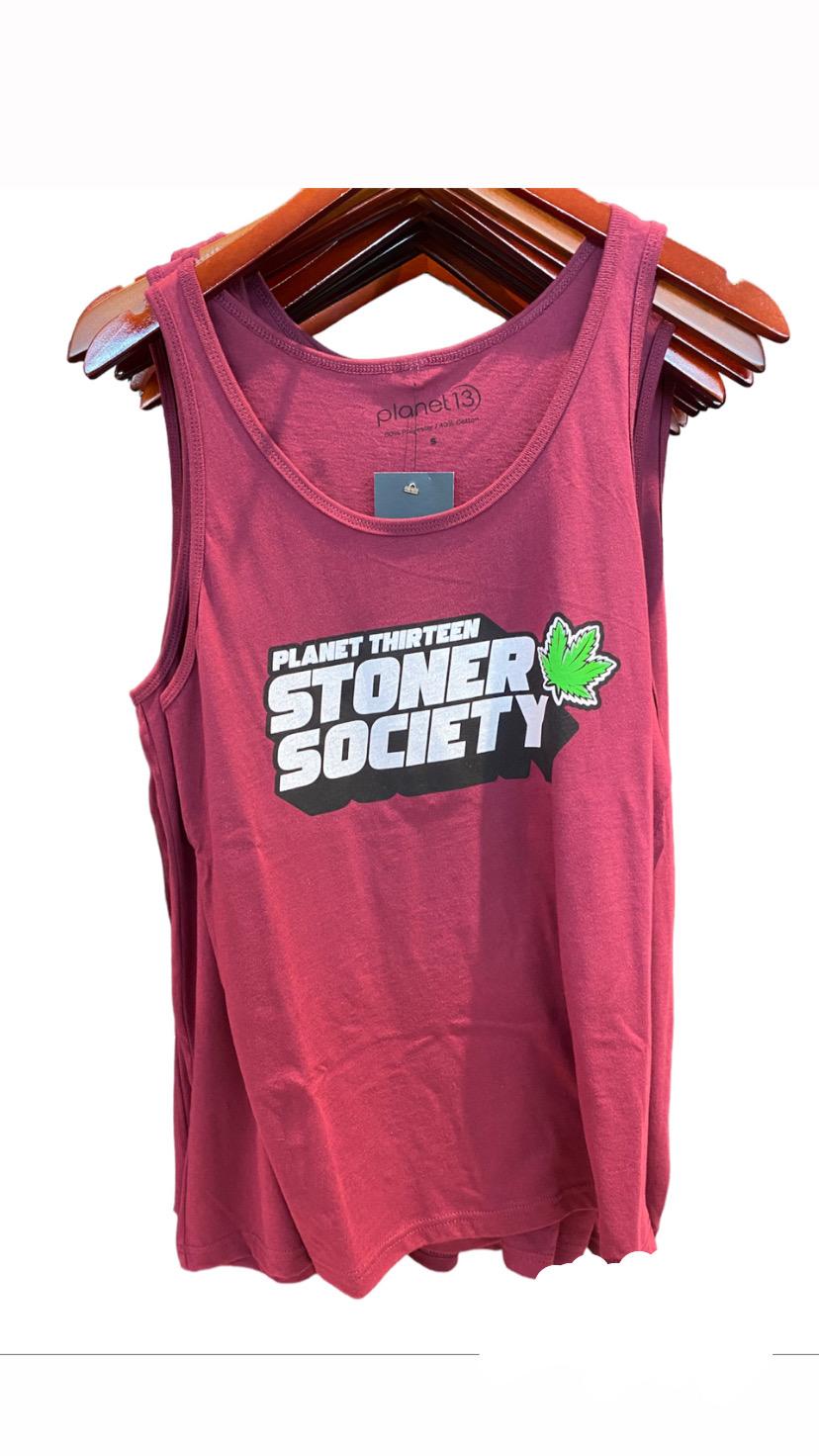 Photograph of product: Stoner Society Maroon tank top XL