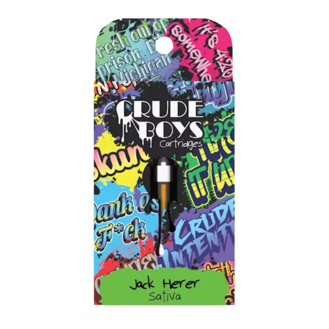 Photograph of product: Crude Boys - 1g 510 Cart - Jack Herer