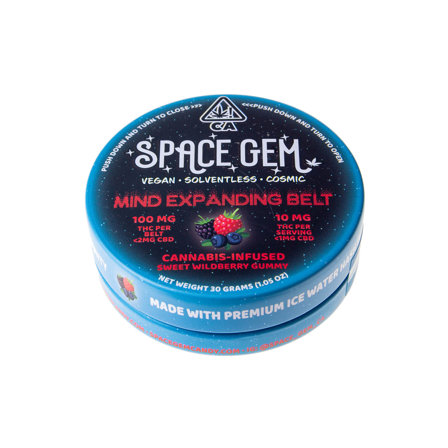 Photograph of product: Space Gem | Wildberry Mind Expanding Belt (100mg THC)
