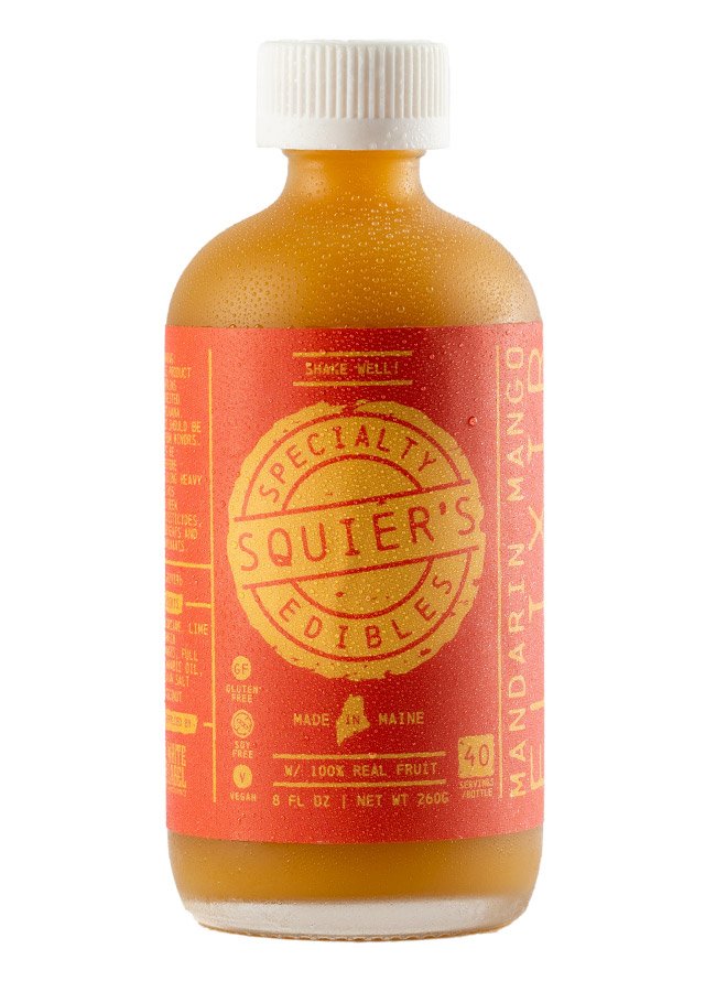 Photograph of product: Mandarin Mango  Squier's Elixer- 100mg - AU Squier's Specialty Edibles