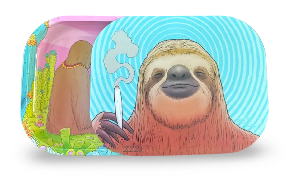 Photograph of product: Samuel The Sloth Rolling Tray and Magnetic Cover