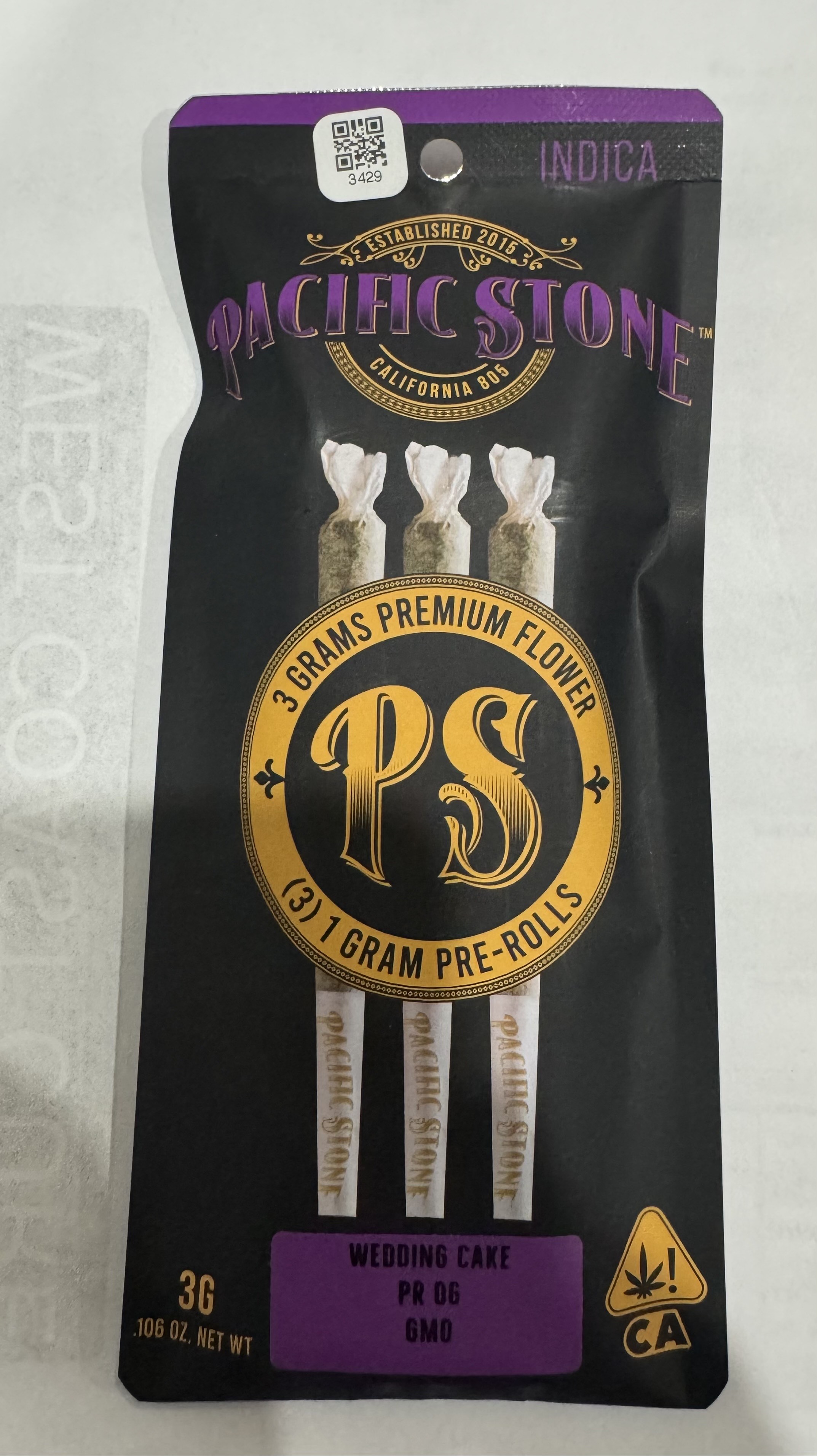 Photograph of product: Oui'd VARIETY 3G 3 PACK PREROLL - 3 G