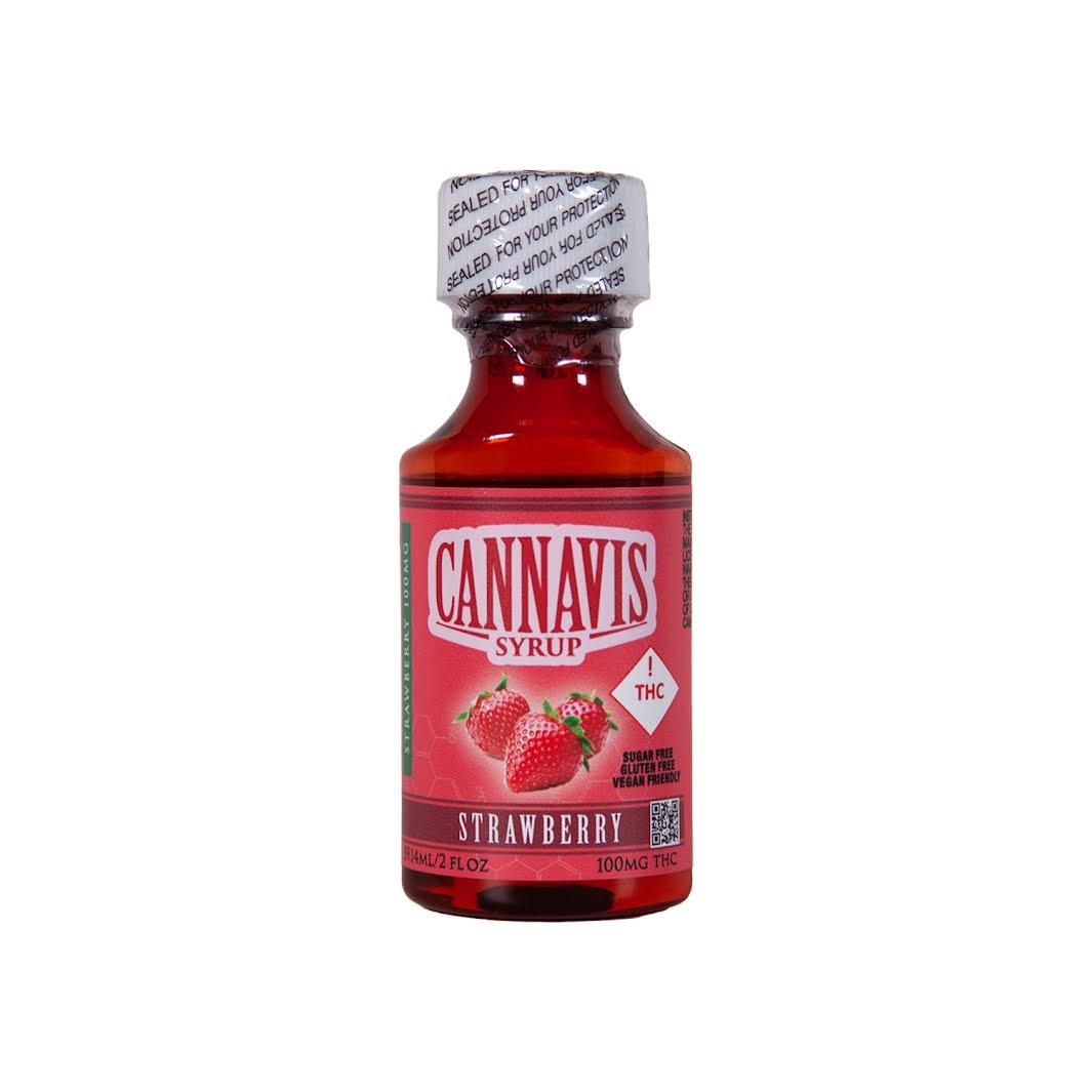 Photograph of product: Cannavis | 100mg Syrup | Strawberry