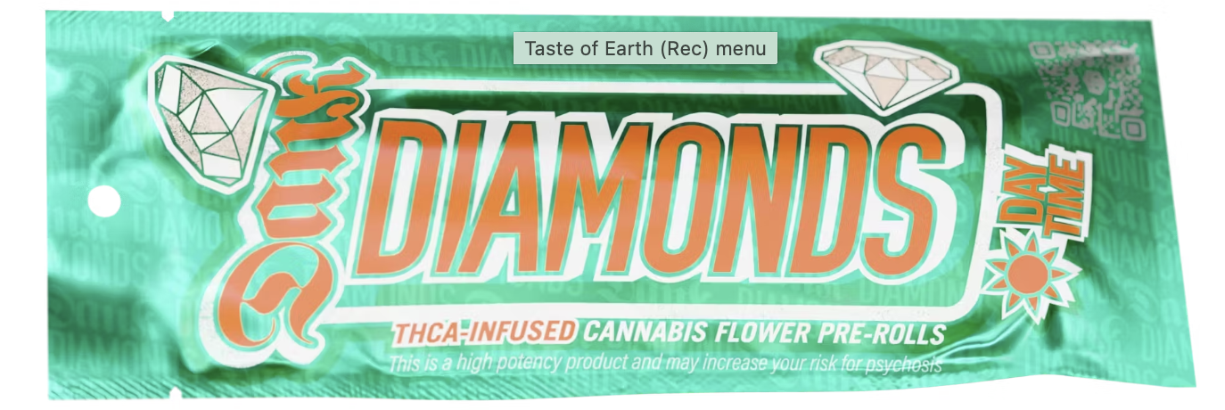 Photograph of product: Dank Diamonds l Princess Cut Infused Pre Roll 1pk l 1.5g