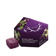 Photograph of product: Wyld (DOH) 10pk Gummies CBN 1:1:1 Boysenberry Oui'd