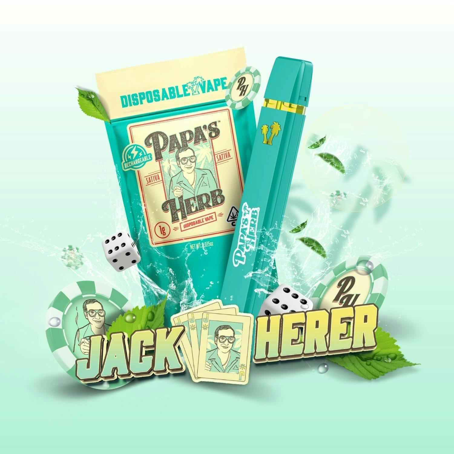 Photograph of product: Jack Herer | Liquid Diamonds - 1g - AIO Vape