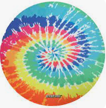 Photograph of product: DabPadz | 8'' Fabric Top Rubber Mat - Tie-Dye
