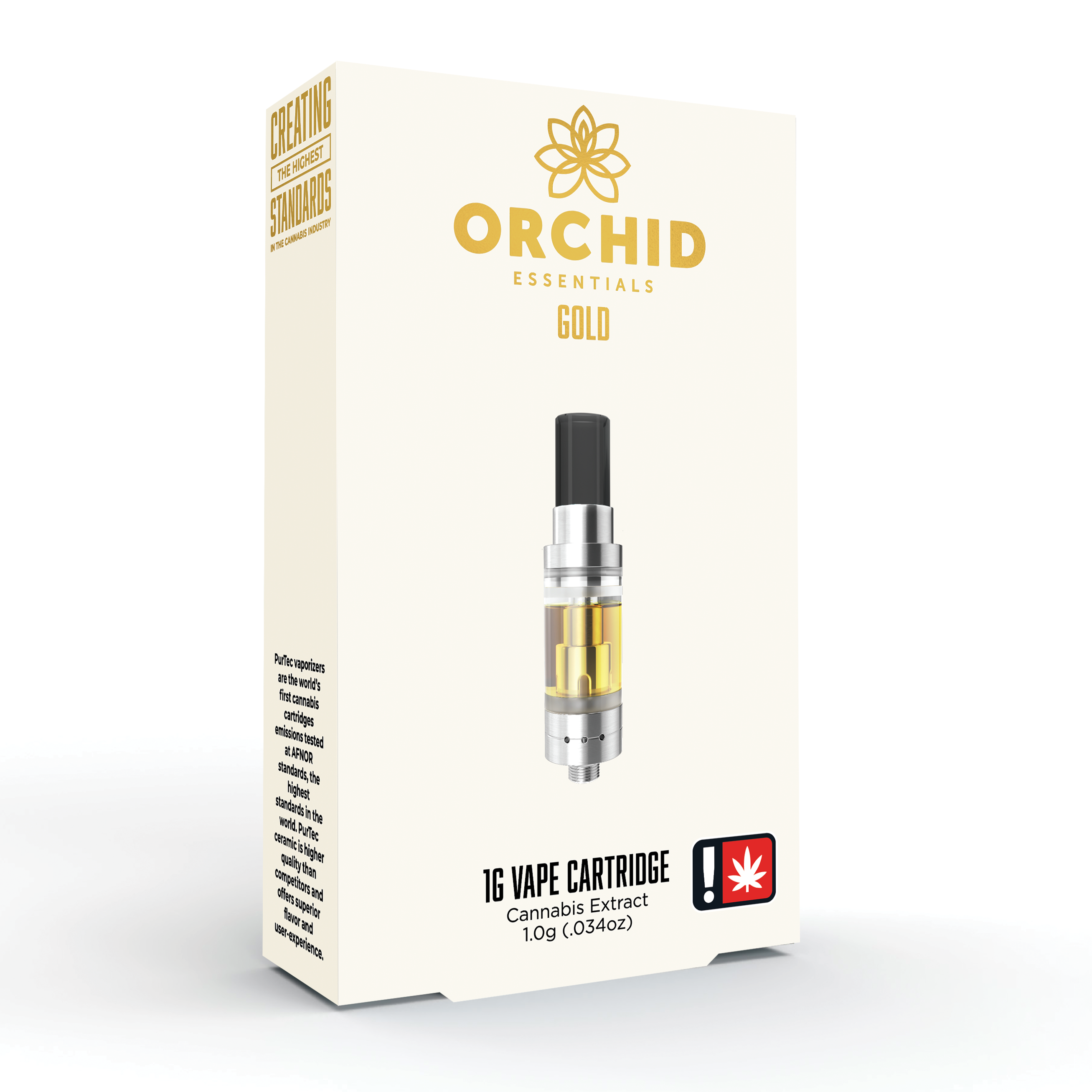 Photograph of product: Cartridge ~ Orchid ~ Essentials Gold ~ Live Resin ~ Hybrid ~ Cereal Milk