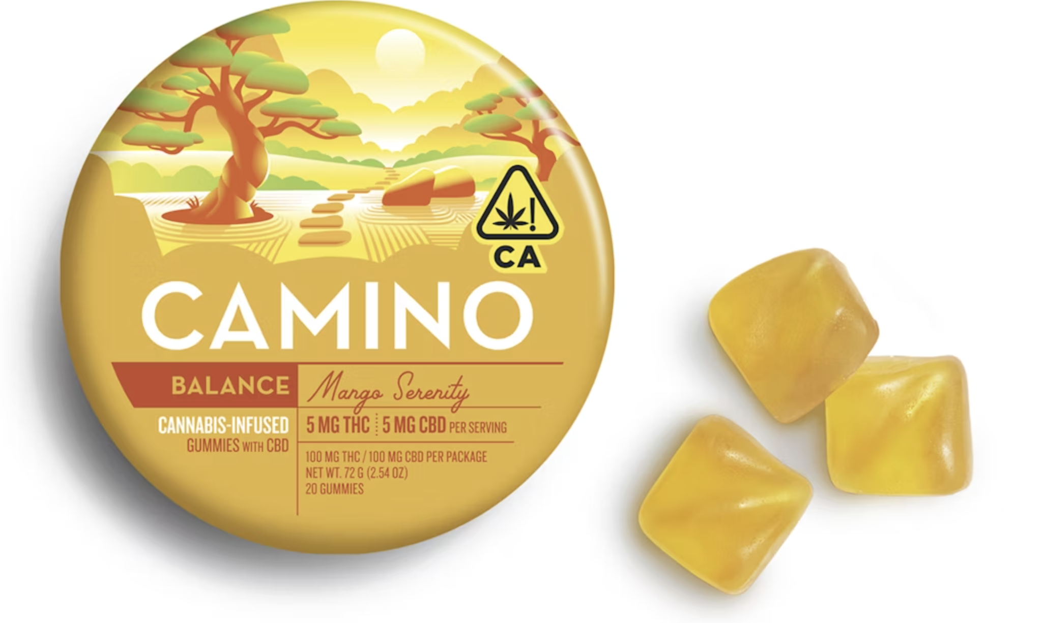 Photograph of product: Gummies | Mango Serenity CBD 1:1