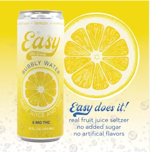 Photograph of product: Lemon | Bubbly Water (Seltzer) | 5mg