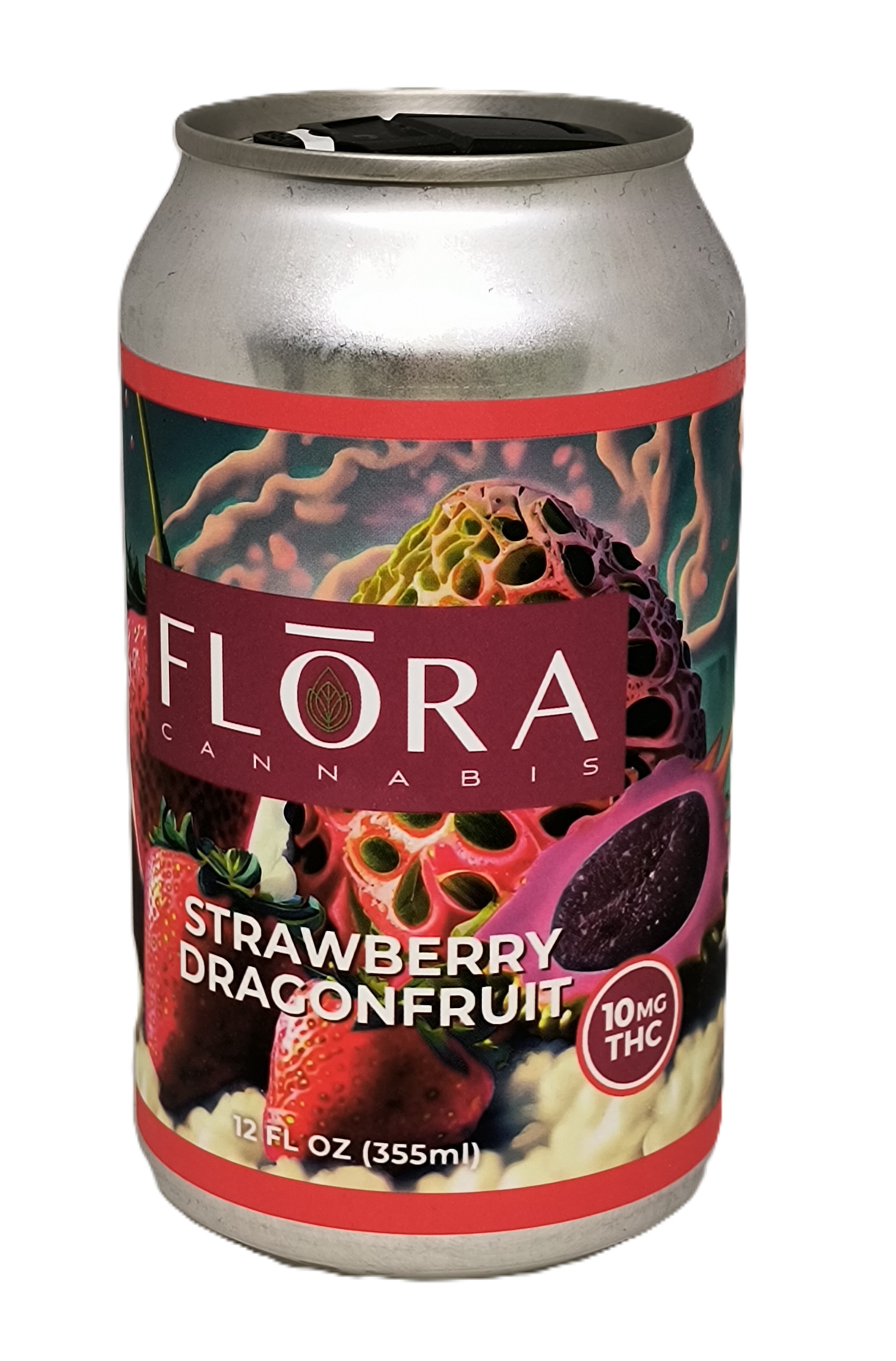 Photograph of product: Strawberry Dragonfruit Soda | 10mg TH-oui | Flora