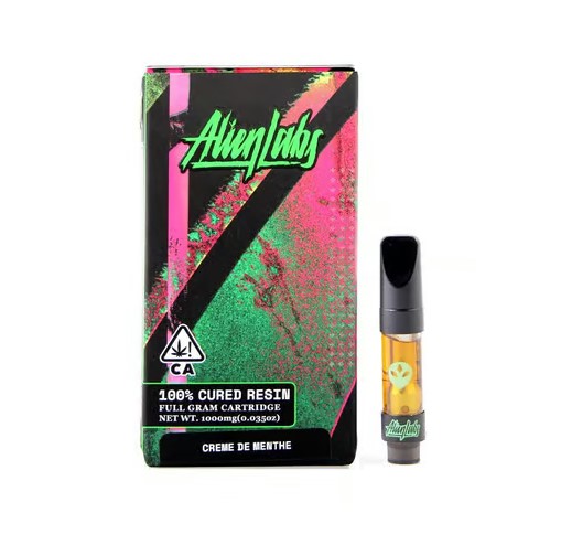 Photograph of product: ALIEN LABS | CREME DE MENTHE (H) | 1G CR CART