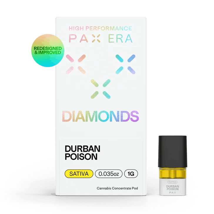 Photograph of product: PAX - Durban Poison - 1g Liquid Diamonds Vape Pod