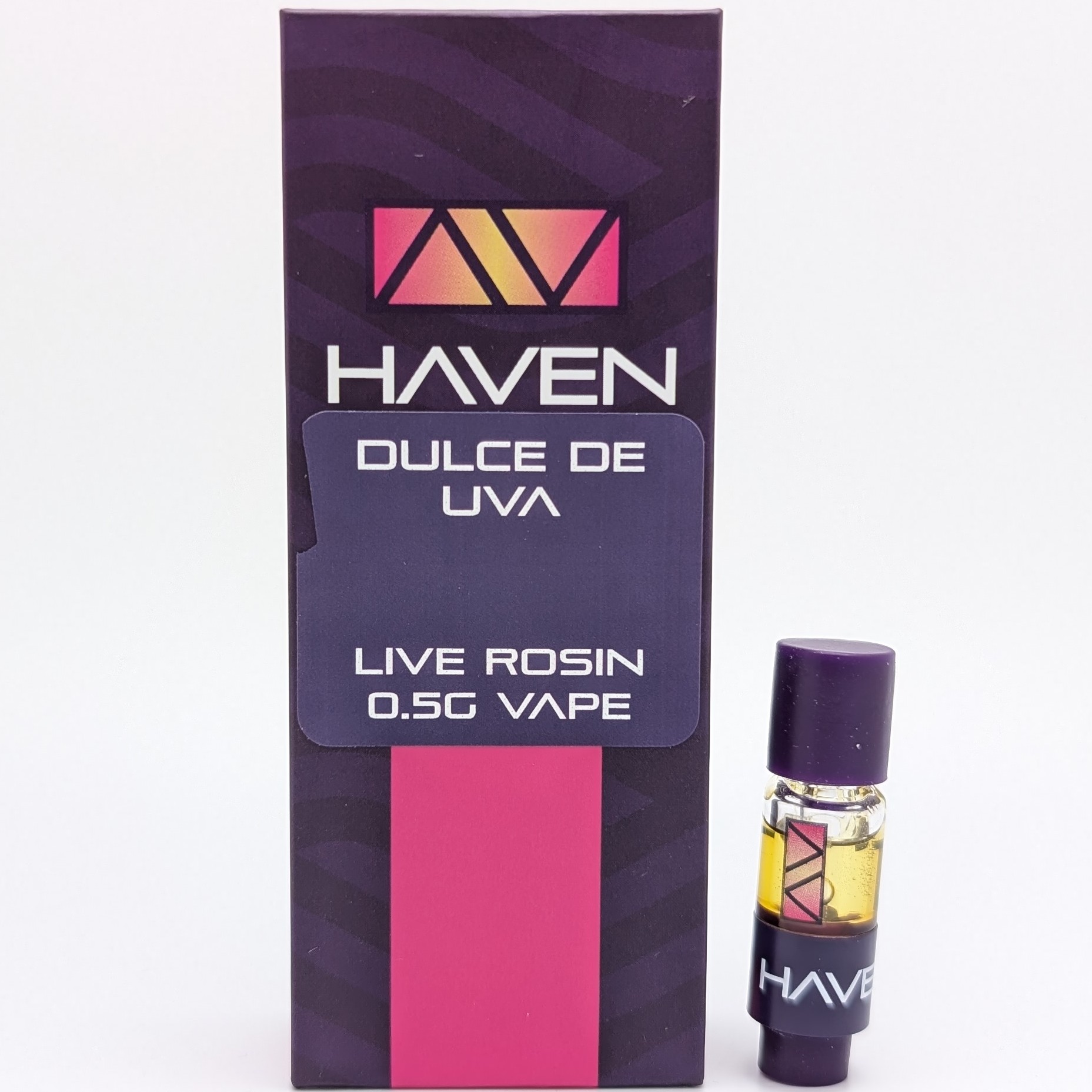 Photograph of product: Dulce de Uva .5g Live Rosin Cart